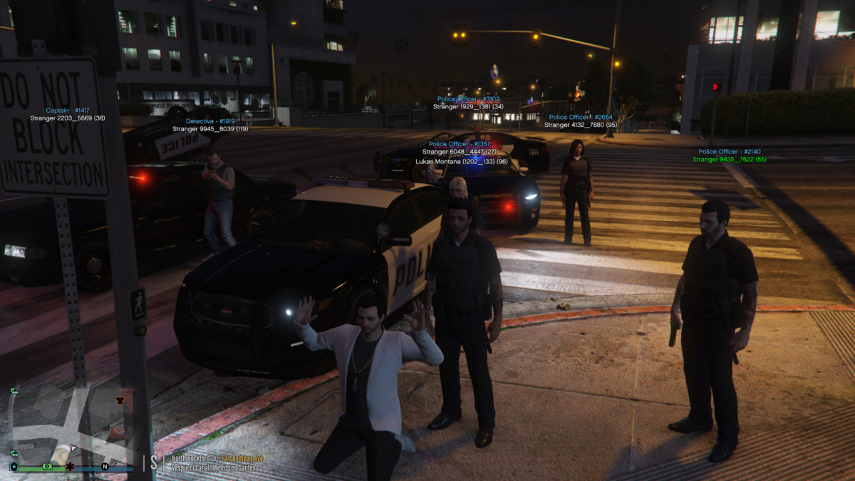 GTA RP police roleplay scene in Los Santos